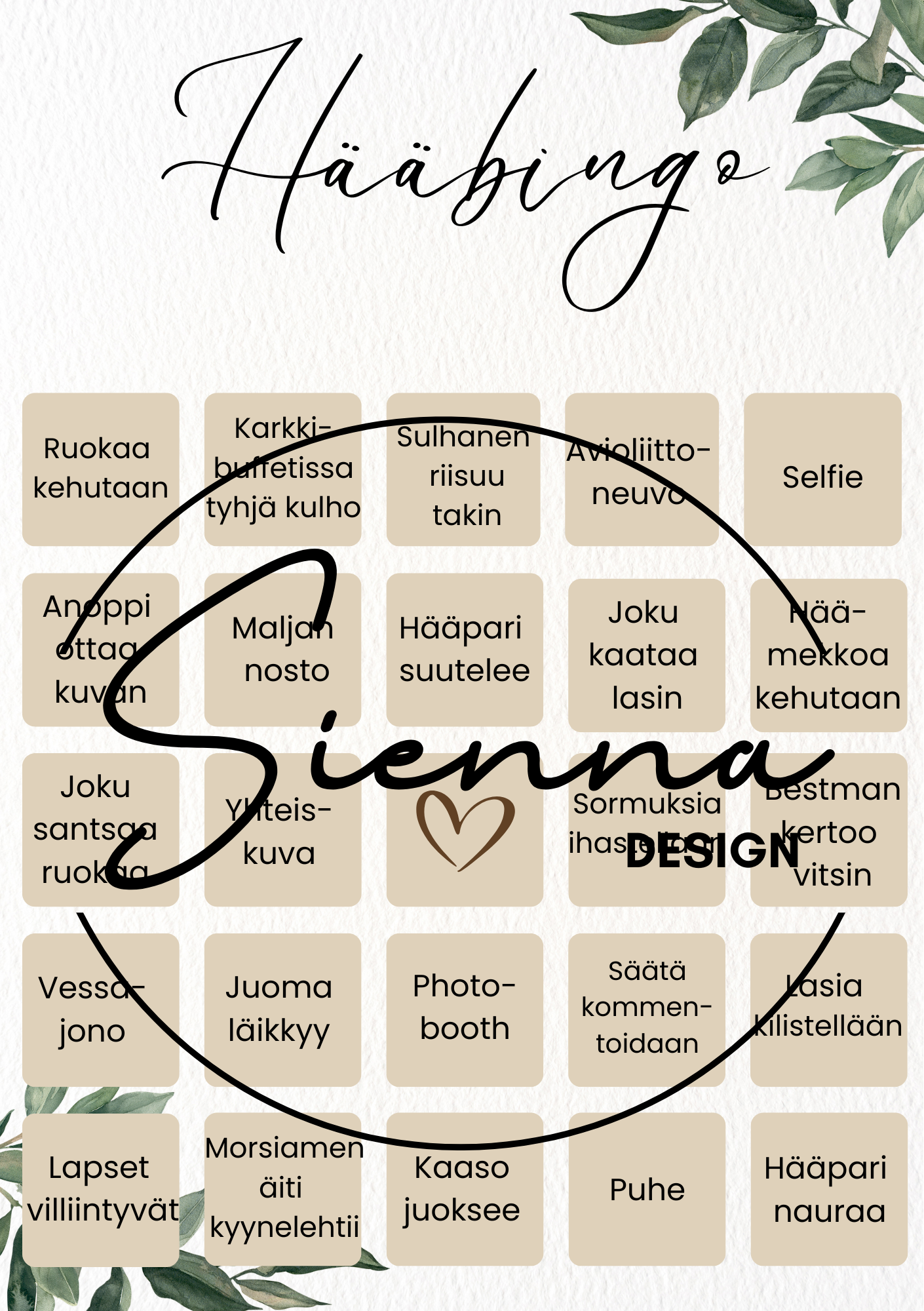 Hääbingo (PDF)