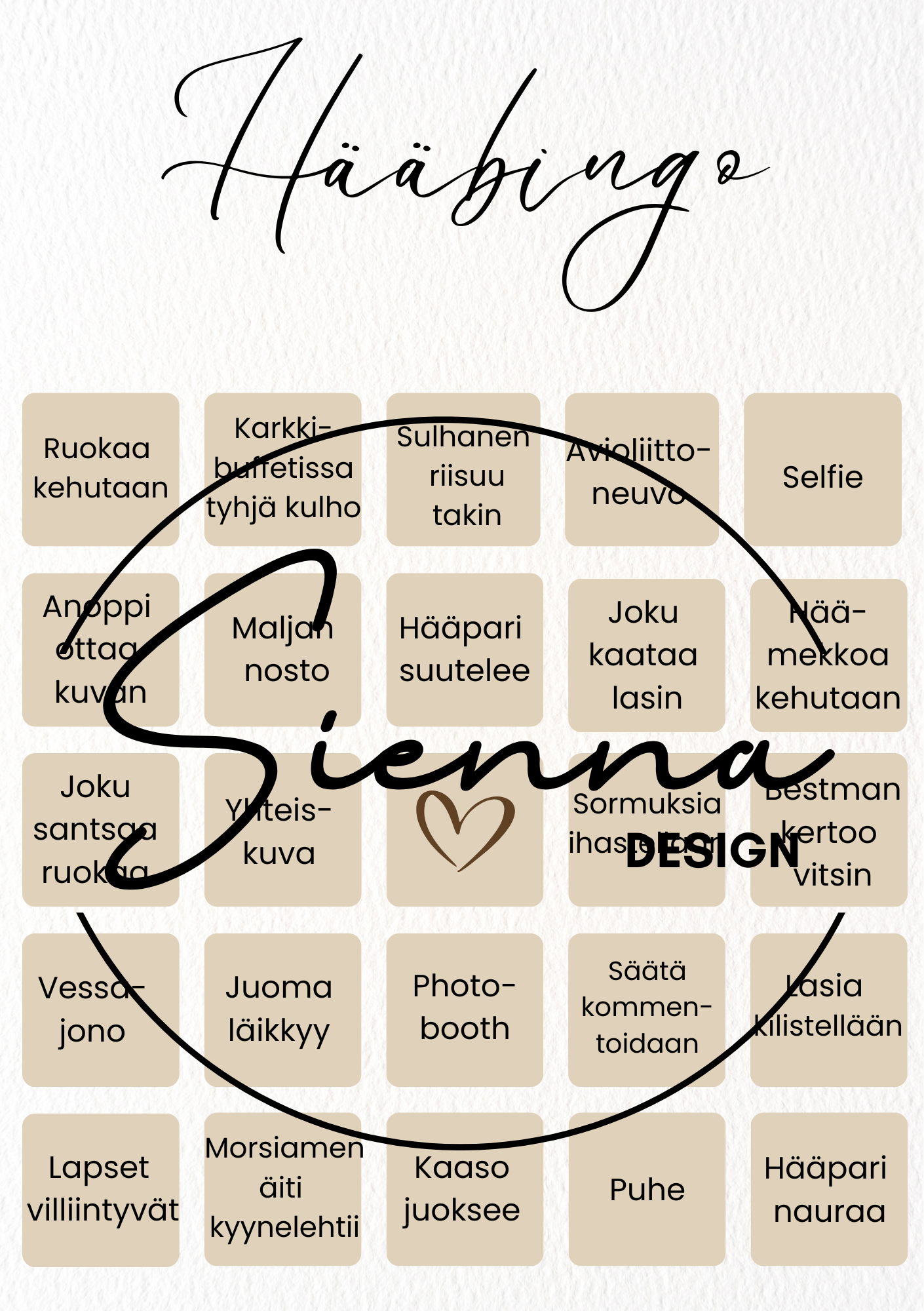 Hääbingo (PDF)